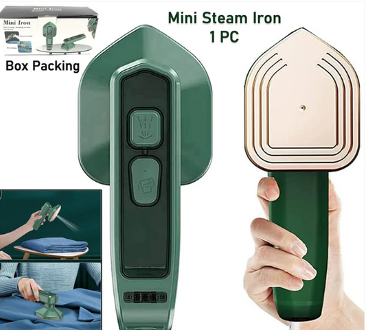 Mini Steamer & Iron: 2-in-1 Portable Travel Friendly